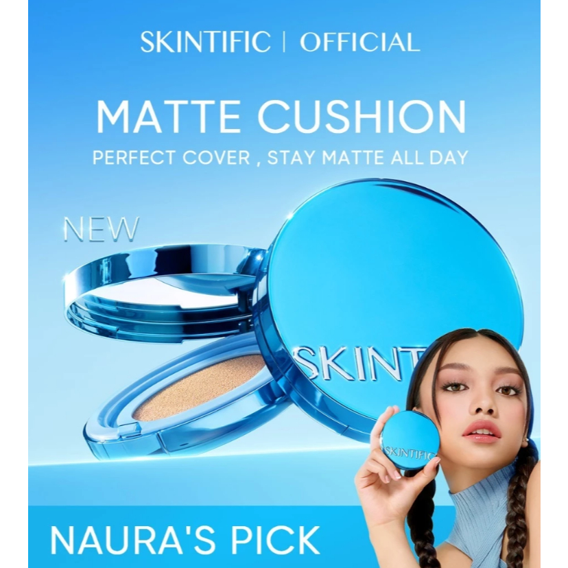 SKINTIFIC  Perfect Stay Velvet Matte Cushion/Cushion Matte Skintific/Cushion Skintific Murah
