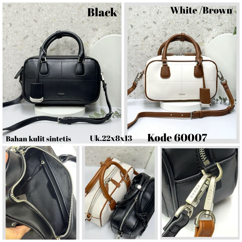 Tas Slempang Tabung Wanita  Bahan Kulit