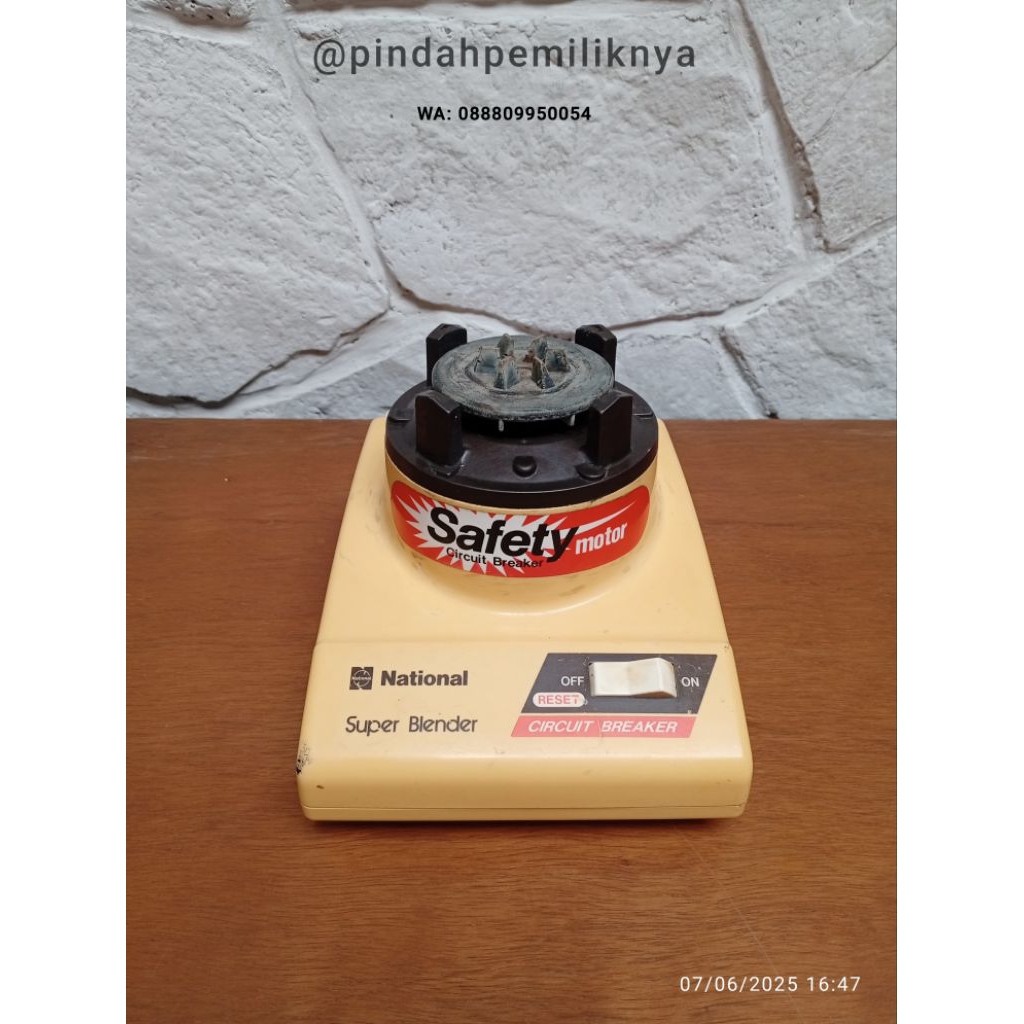 Mesin Blender National MX-110GN Made in Japan Jadul Second