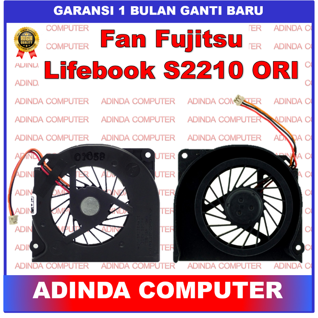 Kipas Fan Fujitsu Lifebook S2210 S6310 S6311 S6410 S6420 S6421 S6510 S6520 S7110 S7111 T1010 T2050 O