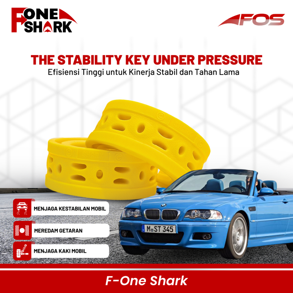 F-One Shark FOS Spring Buffer / Premium Active Stabilizer / Karet Damper Comfort Penahan Per Mobil B