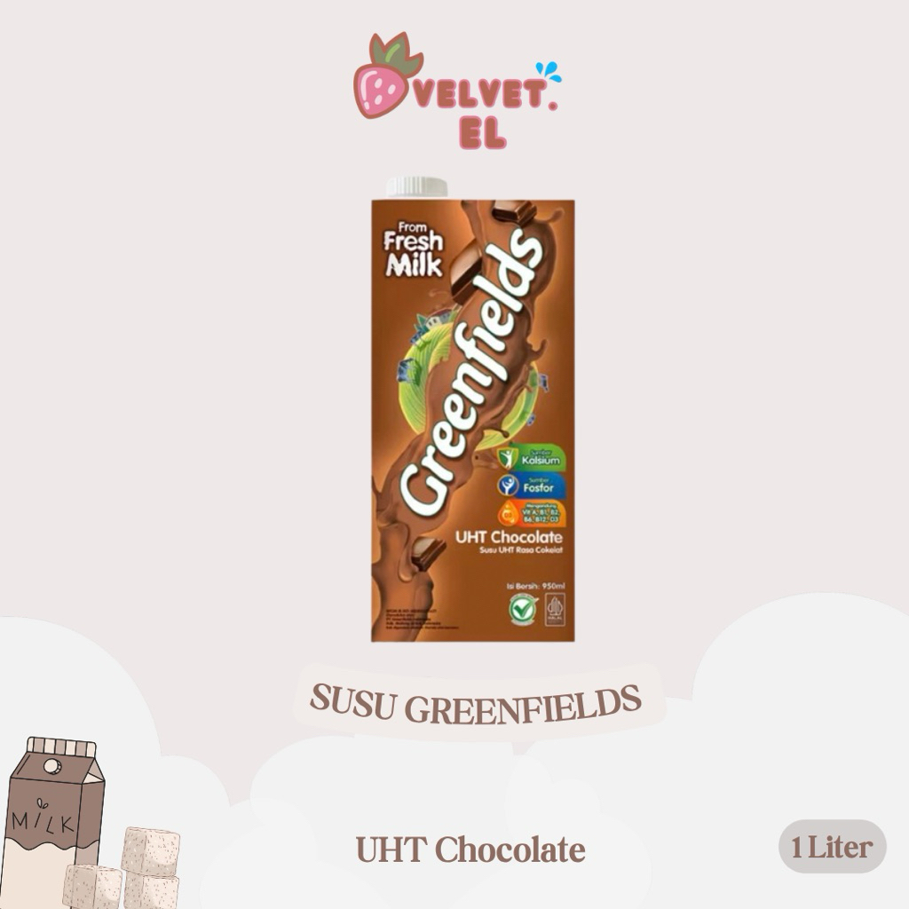 

[Promo] Susu UHT Greenfields Coklat 950ml / Susu Greenfileds Cokelat 950ml