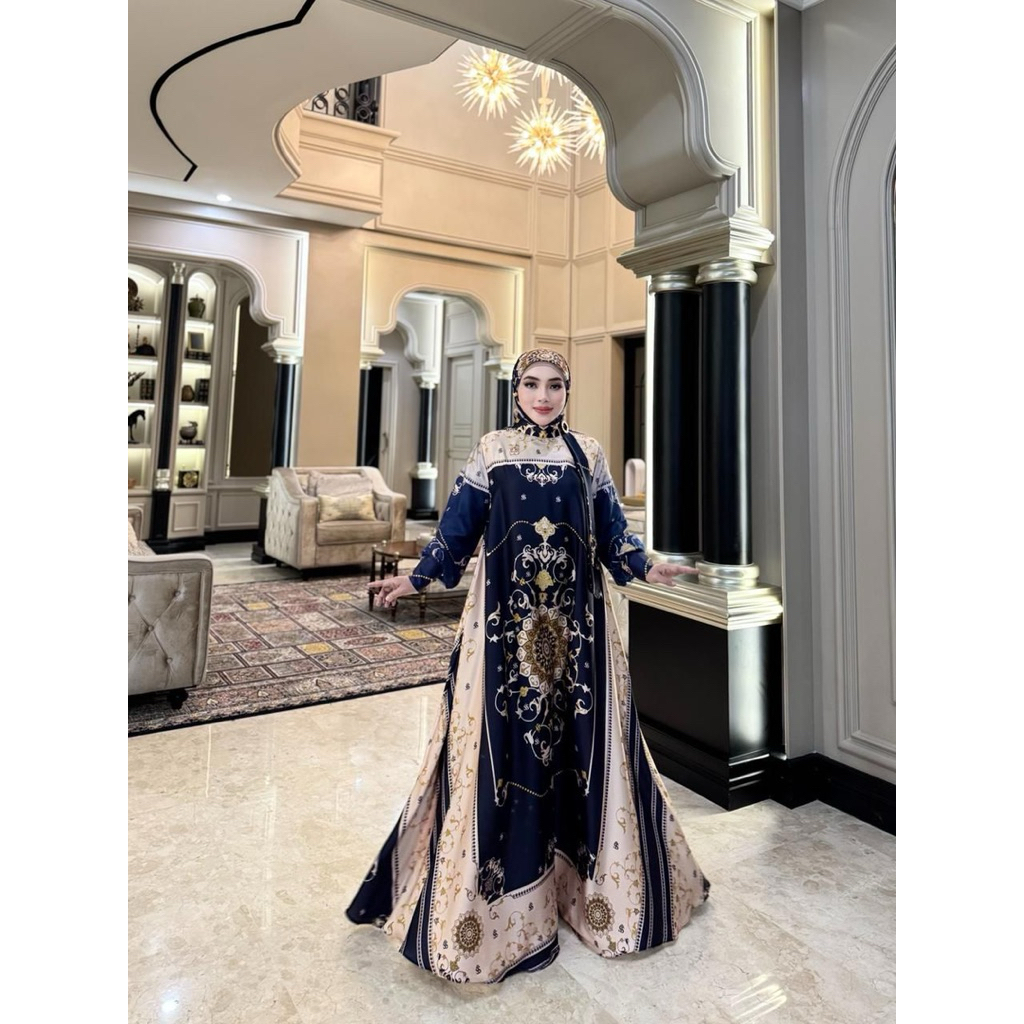 Dress hijab printing SS