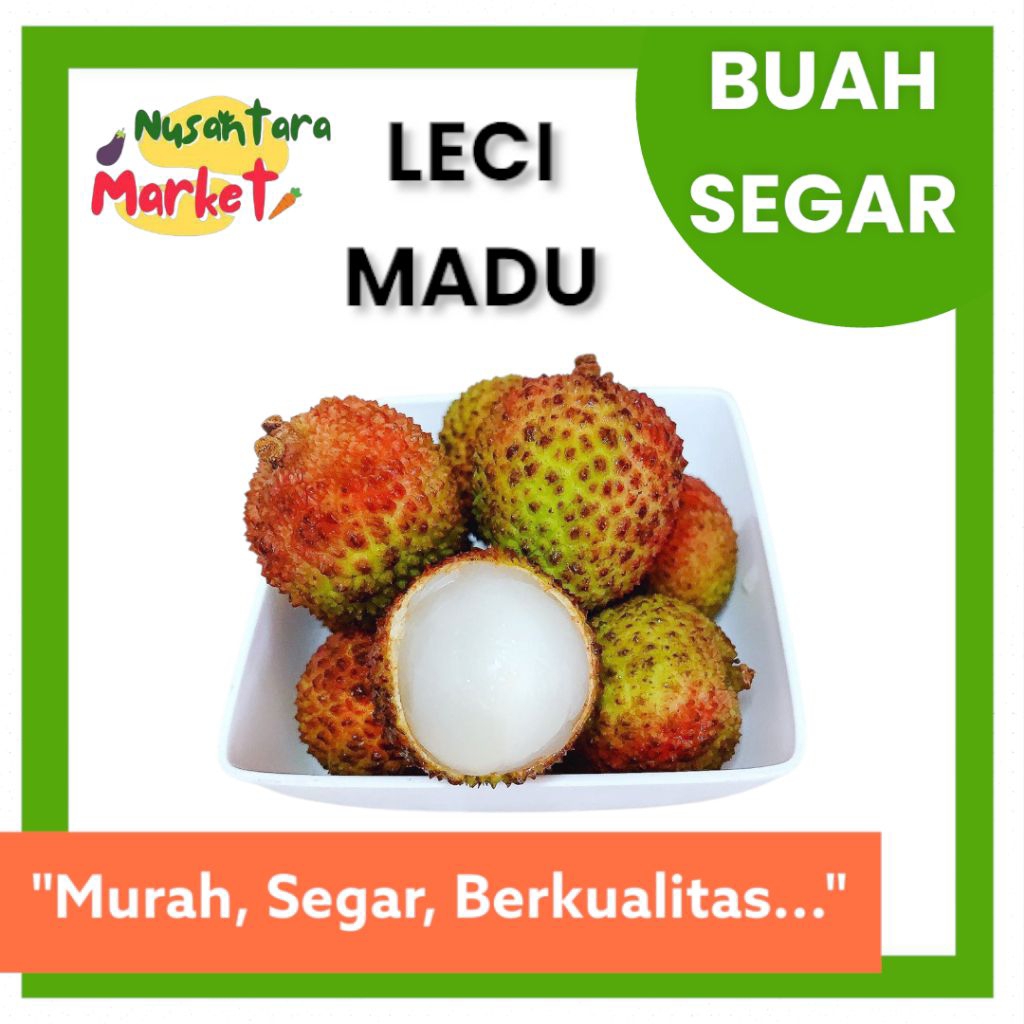 

LECI MADU FRESH | 12 PCS | 250GR | LYCHEE NUSANTARA MARKET