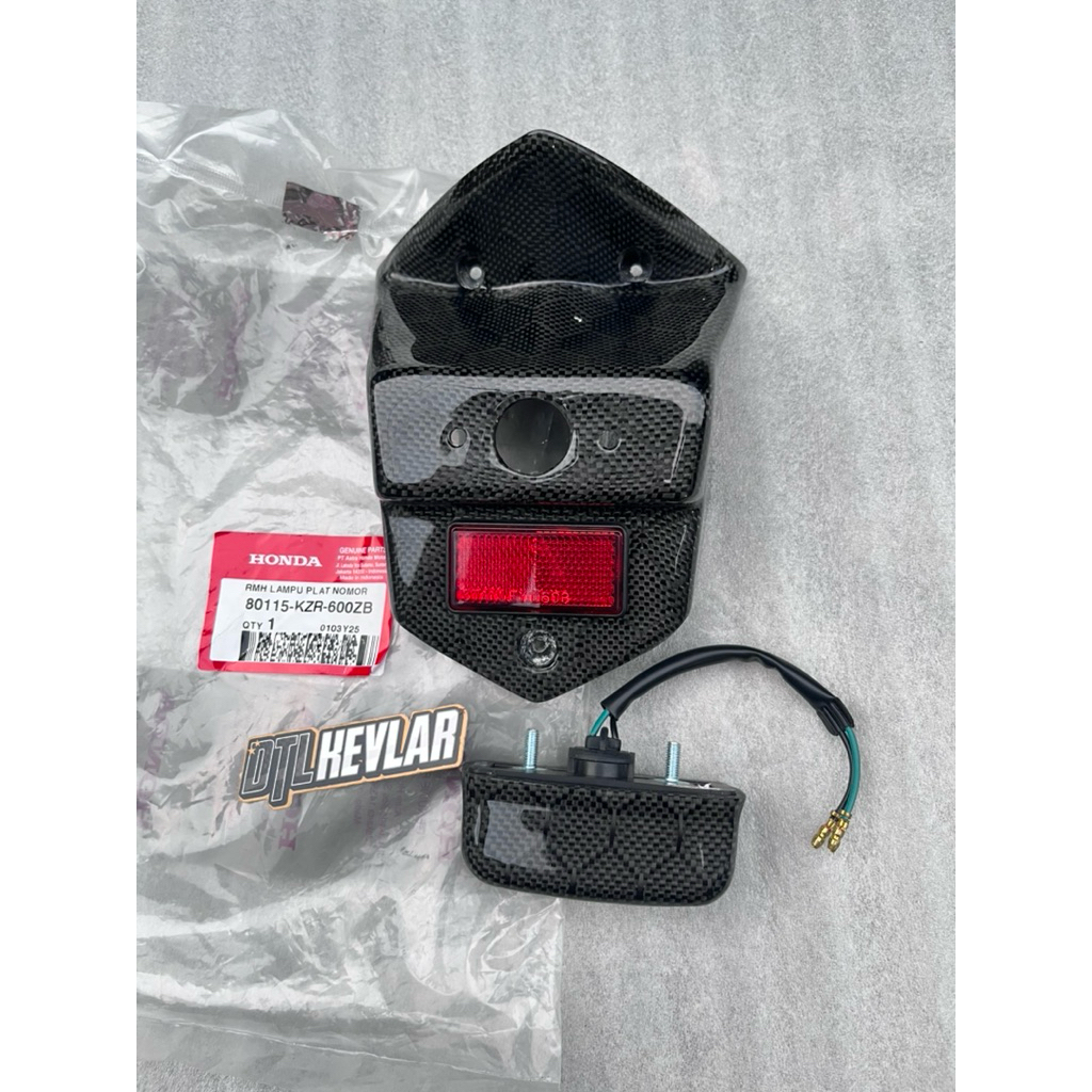 cover lampu belakang vario 125 old kzr carbon kevlar
