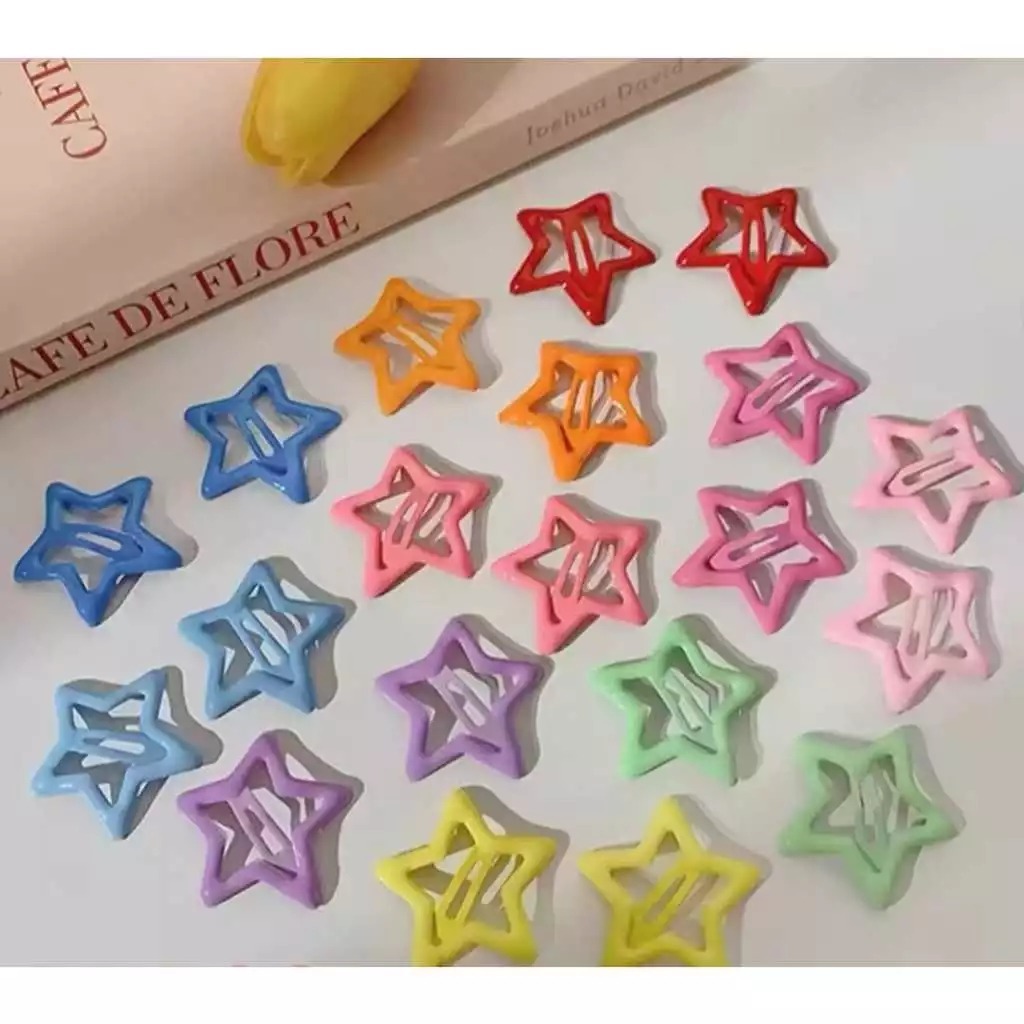 Jepit Rambut Anak Perempuan Kaleng Gaya Baru Jepit Rambut Bintang jepitan rambut korea bintang anak 