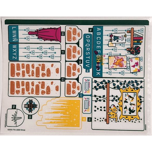 Lego Sticker Part 43245stk02 Sticker Sheet for Set 43245, Sheet 2 - (10109271/6491288)