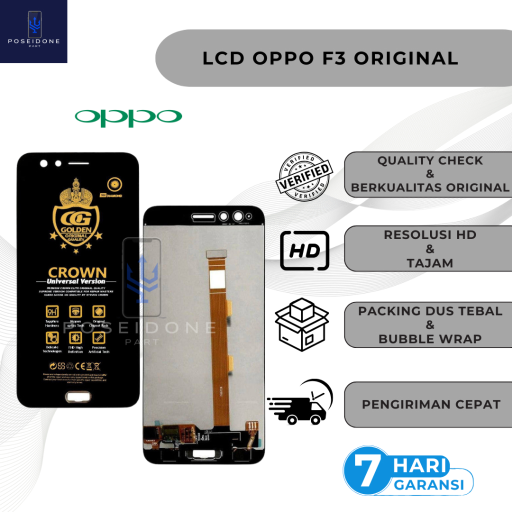 LCD OPPO F3 - OPPO F3 ORIGINAL LCD TOUCHSCREEN 1SET COMPLETE FULLSET