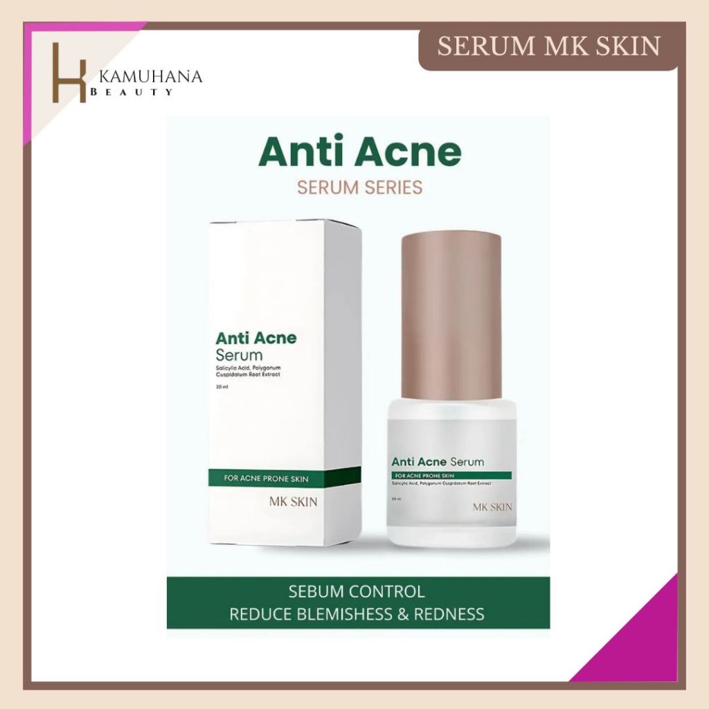 MK SKIN - Anti Acne Serum berjerawat redness komedo oily skin salicylic acid green tea face oil face