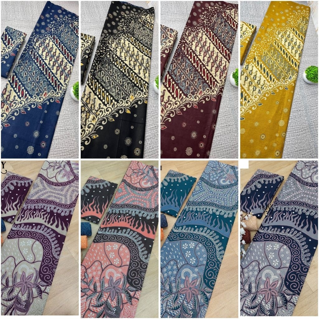 kain batik katun halus kontemporer / kain batik bahan bakal baju rok / kain batik seragam motif terb