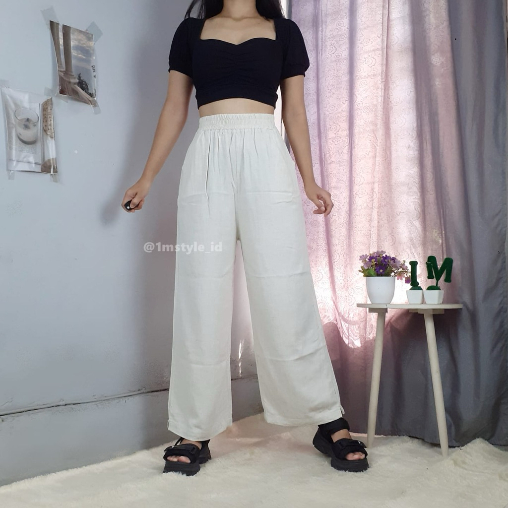 HD076 - Kulot Linen Broken White