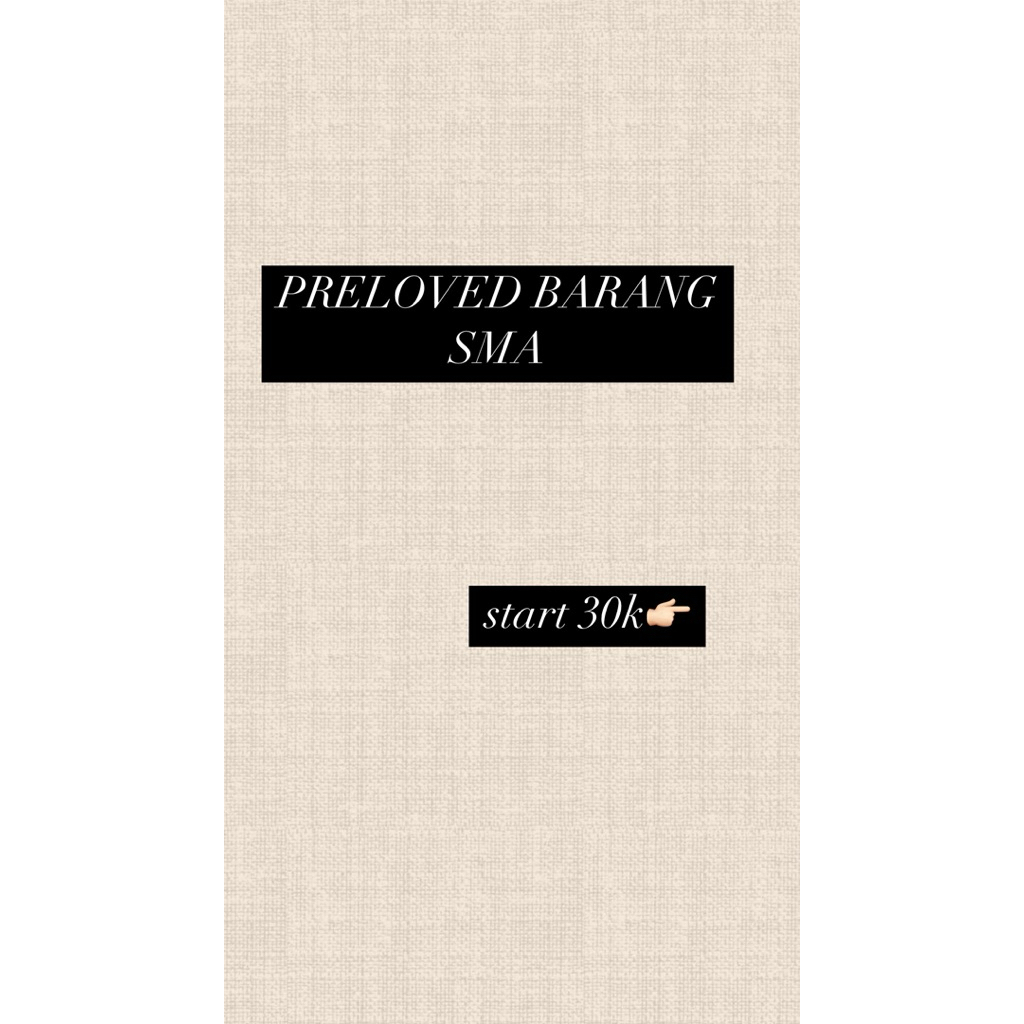 preloved seragam sma