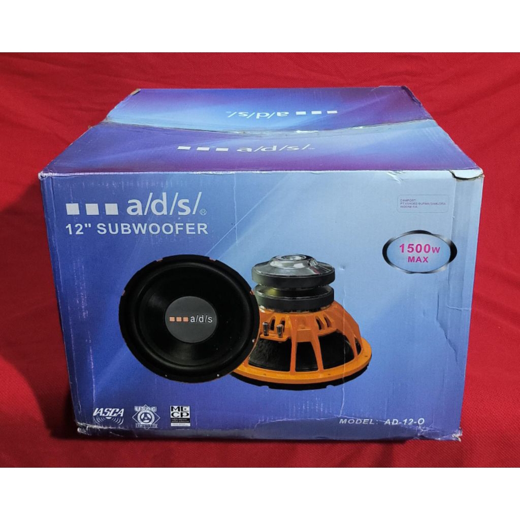 Subwoofer ADS AD-12-O double magnet/subwoofer AD-12-0 super Bass