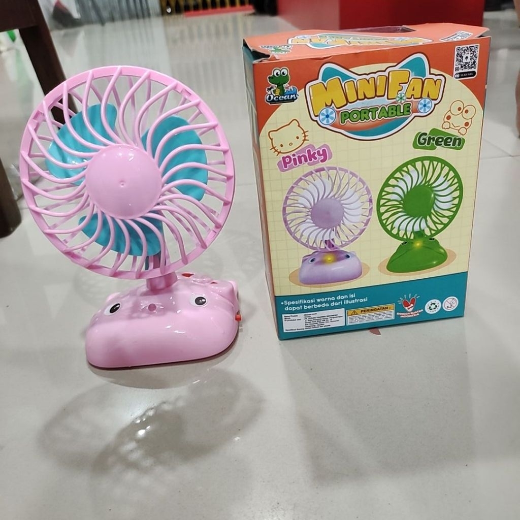 Mini Fan Portable Kipas Angin Lucu Kipas Angin Cute Kipas Angin Anak Kecil