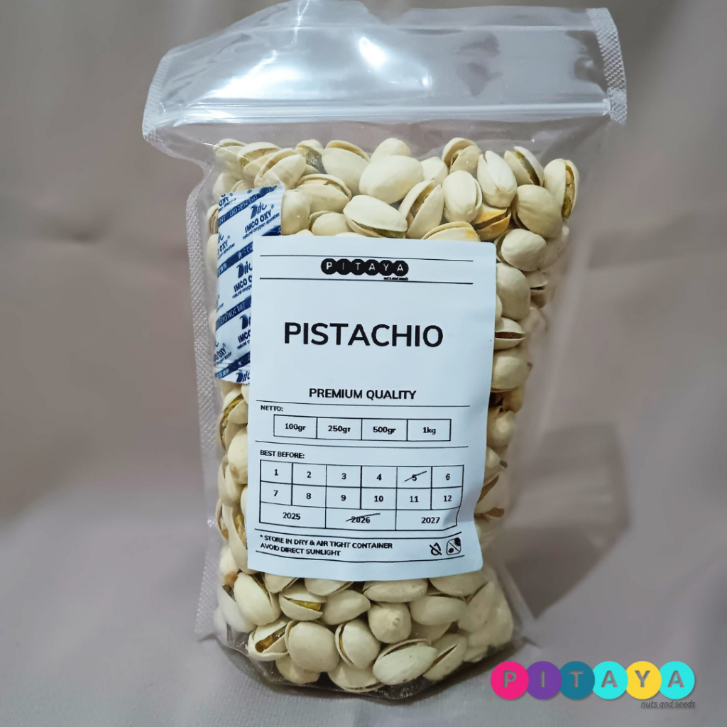 

Pistachio Cangkang / Shell - Cemilan Seru & Kaya Protein, Tanpa Garam, Gula, & Pengawet