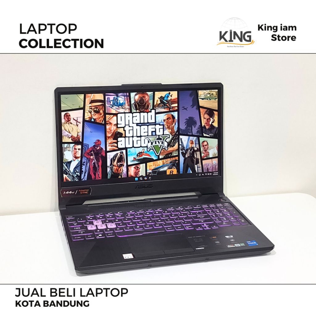 LAPTOP GAMING ASUS TUF F15 INTEL I7 GEN 11 NVIDIA RTX 3060 RAM 16GB SSD 512GB LAYAR 144HZ | LAPTOP G