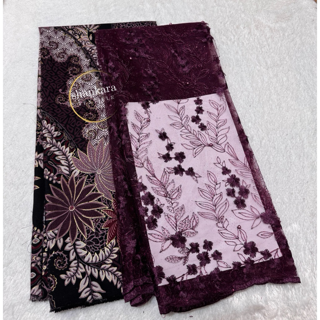 Set/paket Kain Brideamaid Tile Mutiara & Batik