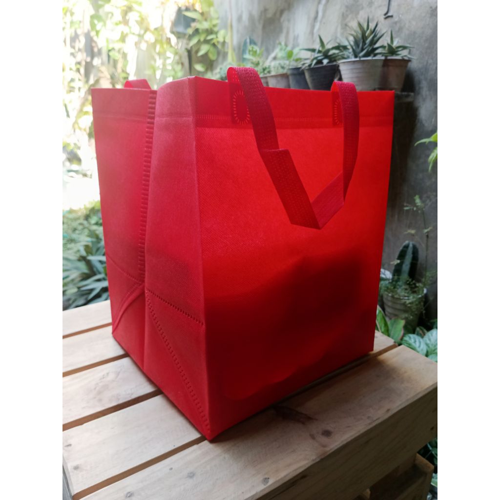 

(1 PACK = 12 PCS) P 22 cm x L 23 cm x T 28 cm / Goodie Bag / Tas Hajatan Spunbond / Tas Box Nasi / Tas Hajatan / Goodie Bag / Tas Hampers / Shopping Bag / Tas Promosi / Tas Berkatan / Tas Kondangan / Tas Aqiqoh / Tas Pesta / Tas Seminar / Tas Laptop