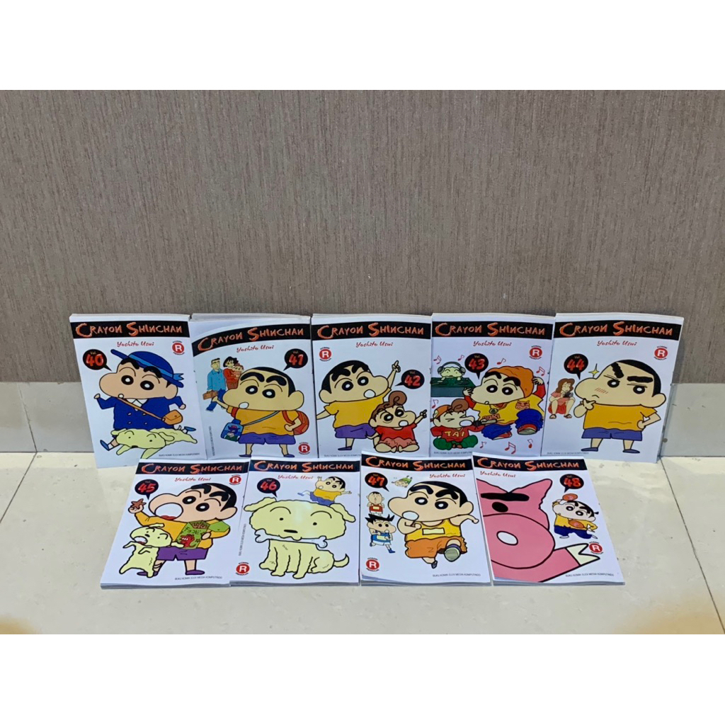 Komik Manga Set Crayon Shinchan 40,41,42,43,44,45,46,47,48