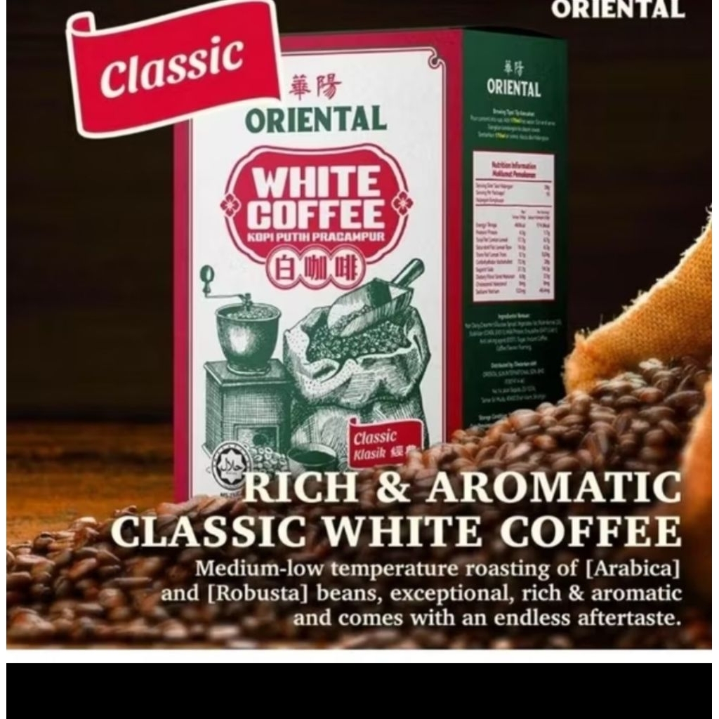 

Oriental Kopi White Coffee Clasic Original Malaysia