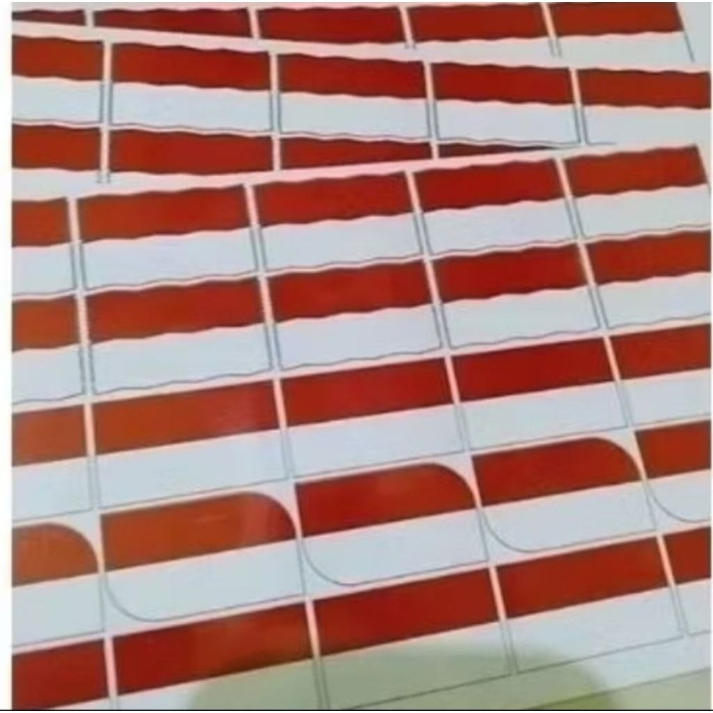 

SOS sticker pipi bendera merah putih 1 lembar isi 25pcs