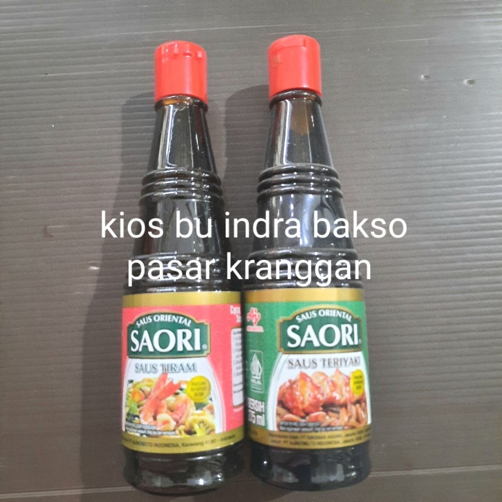 

saori saus tiram 270 ml teriyaki 275 ml oriental sauce
