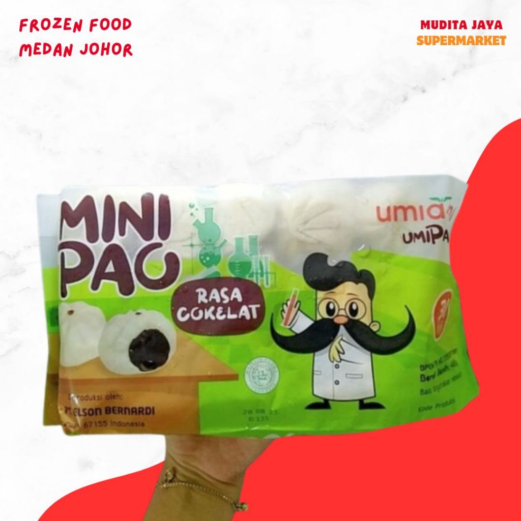

Umiami Mini Pao Coklat 480gr, Bakpao Mini isi 30 Halal