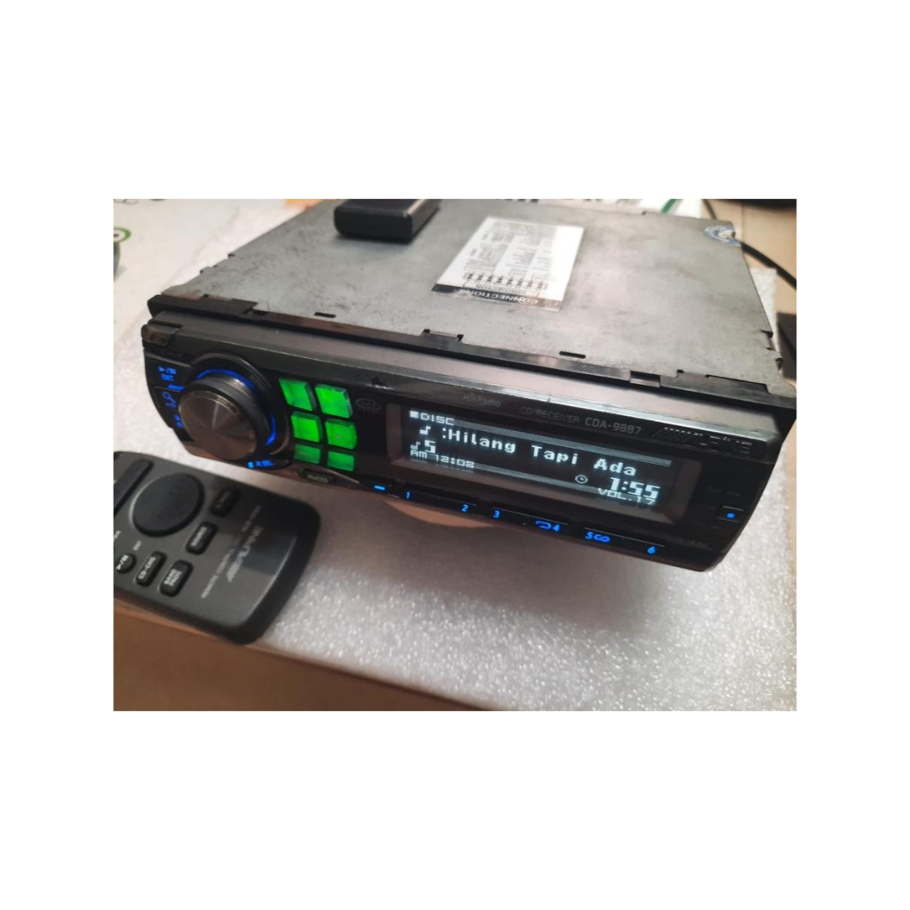 Head Unit Single Din ALPINE CDA-9887 + Bluetooth not Mcintos Pioneer Nakamichi  Denon Clarion Sony