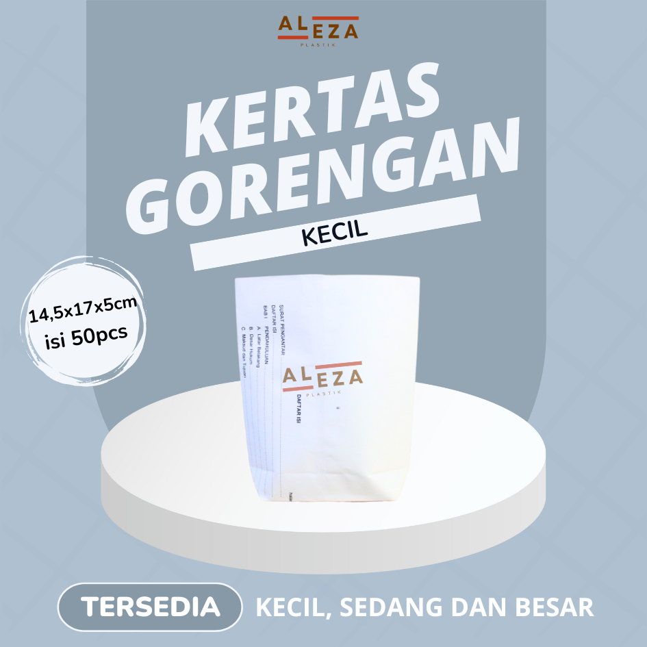 Kertas bungkus gorengan | kertas gorengan | bungkus gorengan kecil isi 50pcs