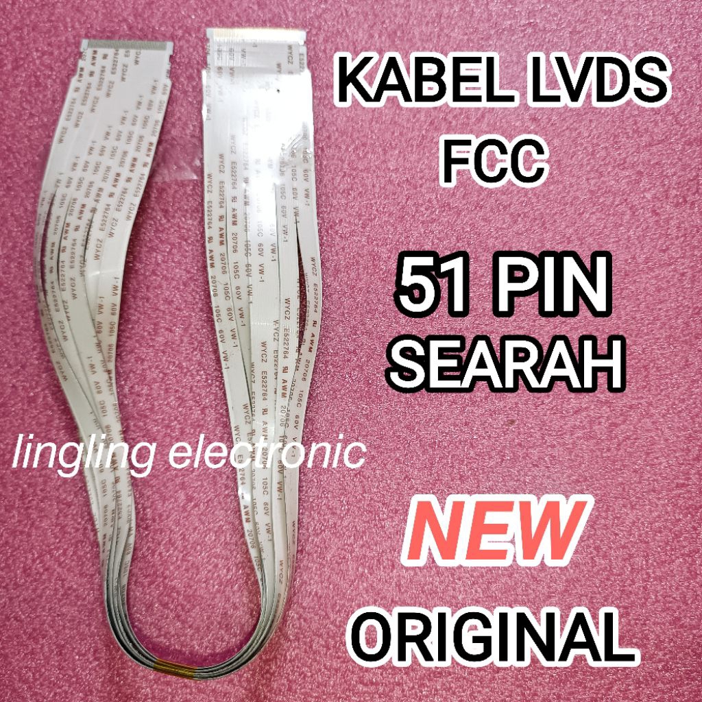 KABEL LVDS FFC 51 PIN 40CM SEARAH ORIGINAL NEW