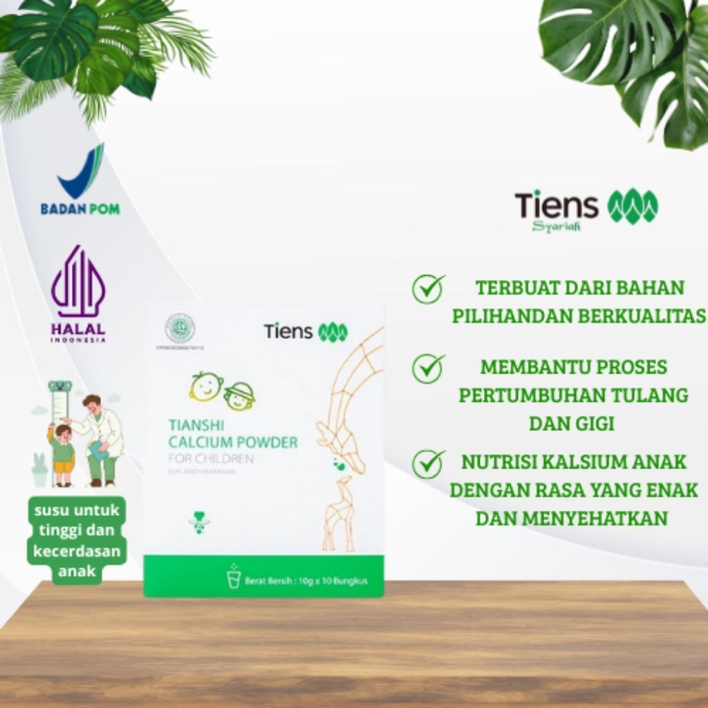 Tianshi Nutrient Calcium Powder For Children Susu Kalsium Tiens Anak / Susu Tiens Peninggi Badan Ana