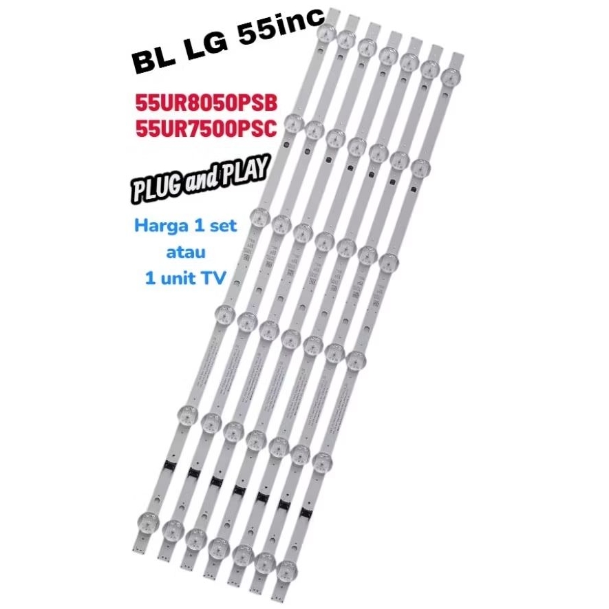 BL - BEKLITE - BACKLIGHT TV LG 55UR7500PSC - 55UR7500 - LAMPU LED TV LG 55 INC ORIGINAL