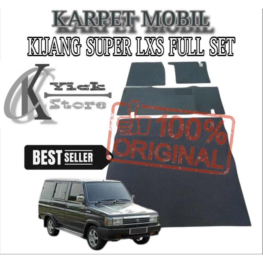Karpet mobil kijang super LXS full set / Karpet kijang super/ Matras alas kaki mobil kijang super LX