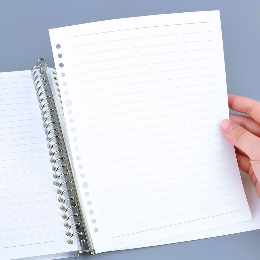 

Loose Leaf Bergaris Isi 50 sheet A5 20 Holes Kertas Binder Tambahan Isi Binder