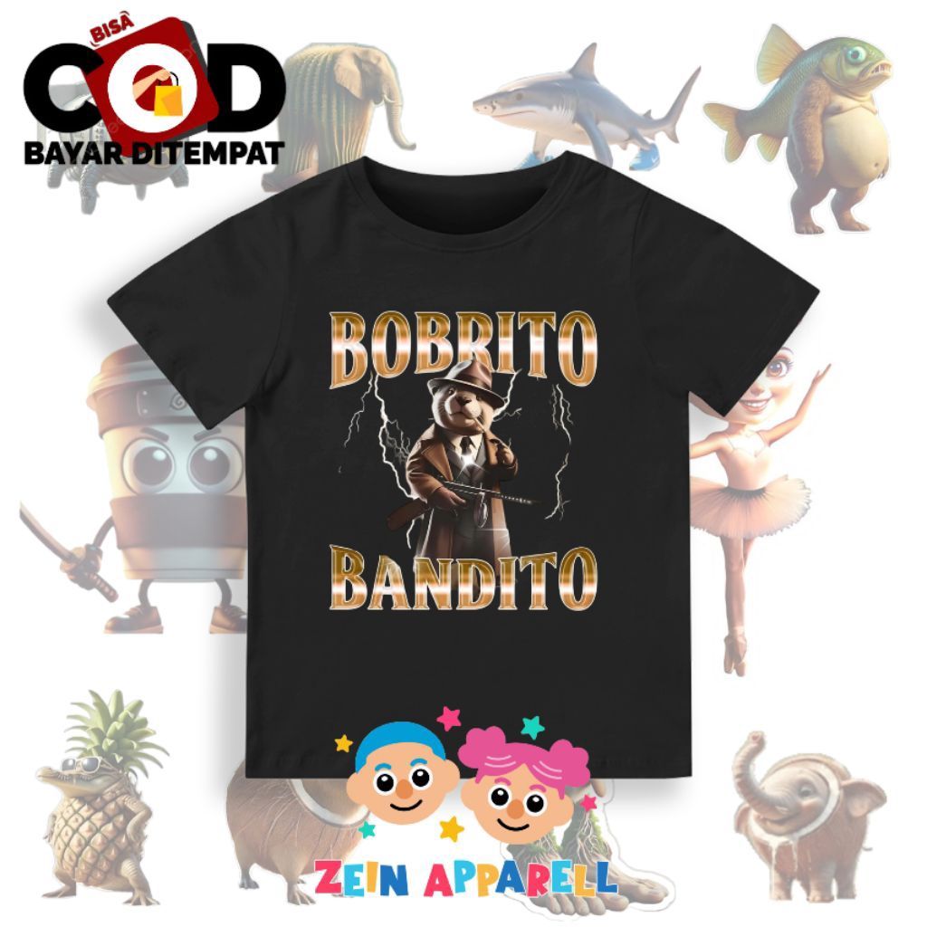 Baju Anak Anomali BOBRITO BANDITO / Kaos Anak Anomali BOBRITO BANDITO / Fashion Anak Anomali