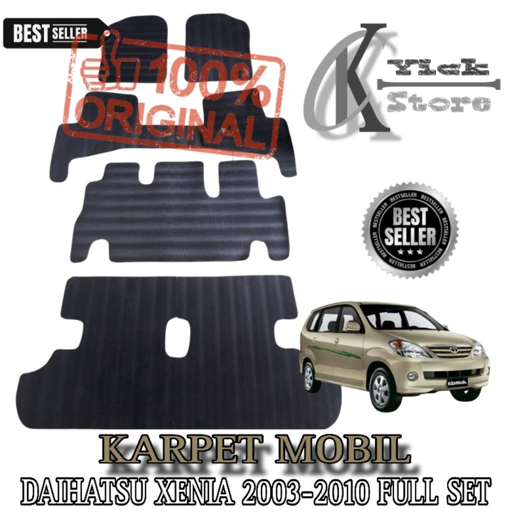 Karpet mobil xenia 2003 - 2010 full set / Karpet avanza full set / Matras alas kaki mobil Daihatsu X