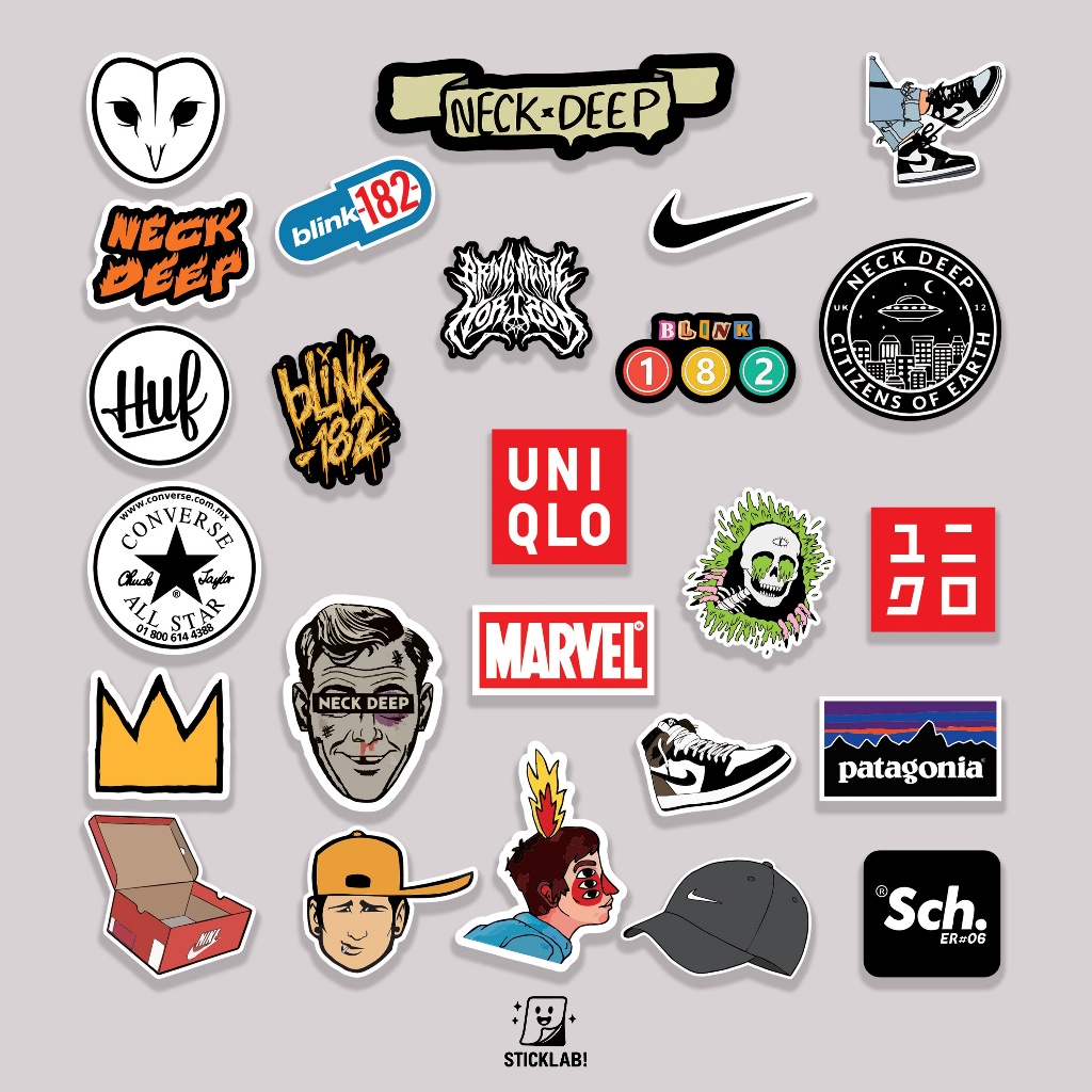 

Sticker Pack HYPE BEAST VOL 06 Aesthetic Vynil Potongan KissCut Tumblr Helm Laptop FULL COLOUR