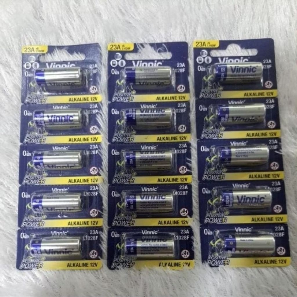 Baterai Vinnic 23A A23 12V Alkaline Original L1028F || baterai bel rumah original