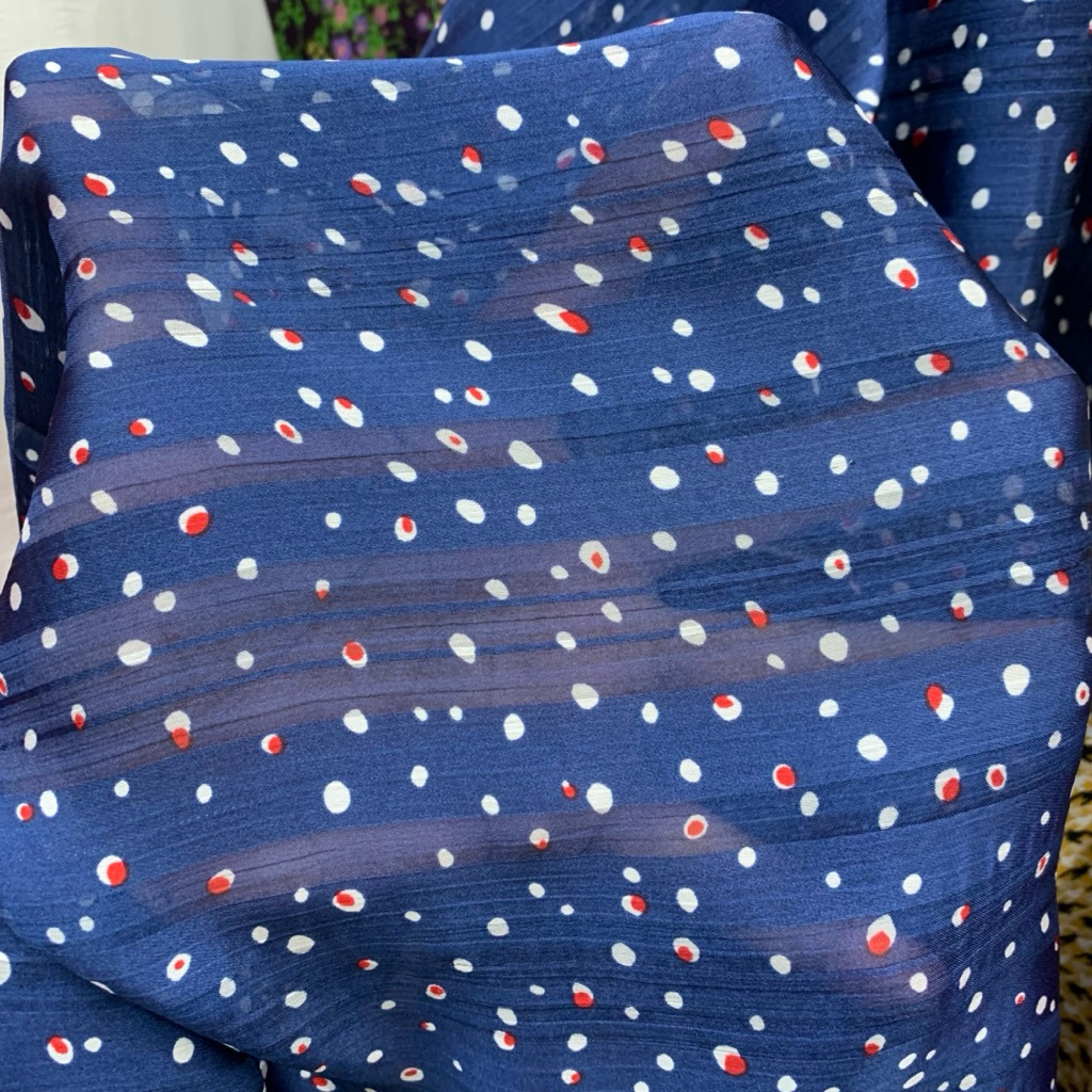 kaim sifon silk motif - kain sifon sutra motif - kain chiffon silk dobby