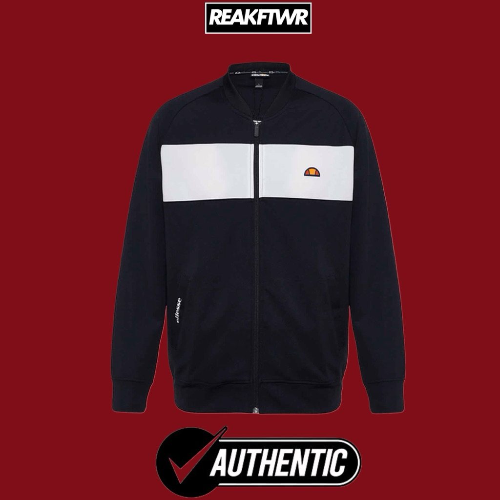 Jaket Ellesse Pria Original – Hoodie Antrasit Sporty Streetwear Full Zip (Standard Fit)