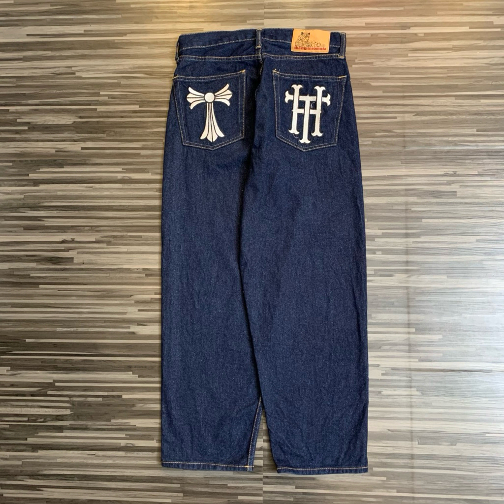 celana panjang denim pants thanksinsomnia baggy jeans original preloved