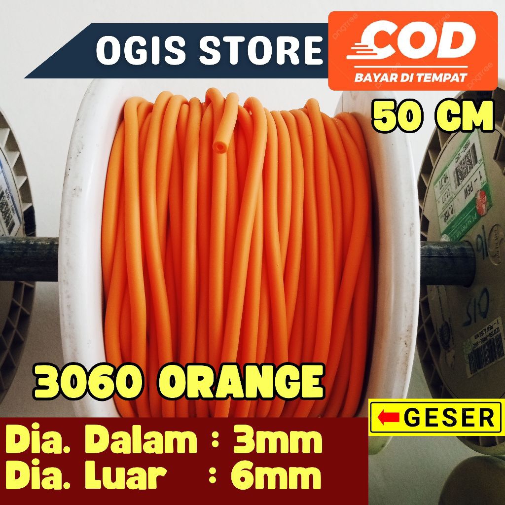OGIS - KETAPEL IKAN KARET 3060 ORANGE