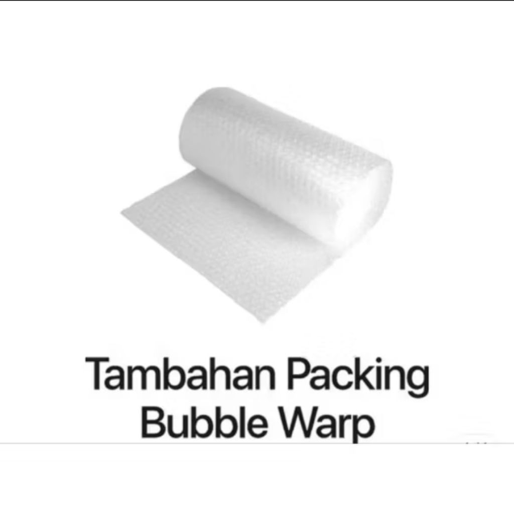 

Tambahan packingan buble warp, biar aman.