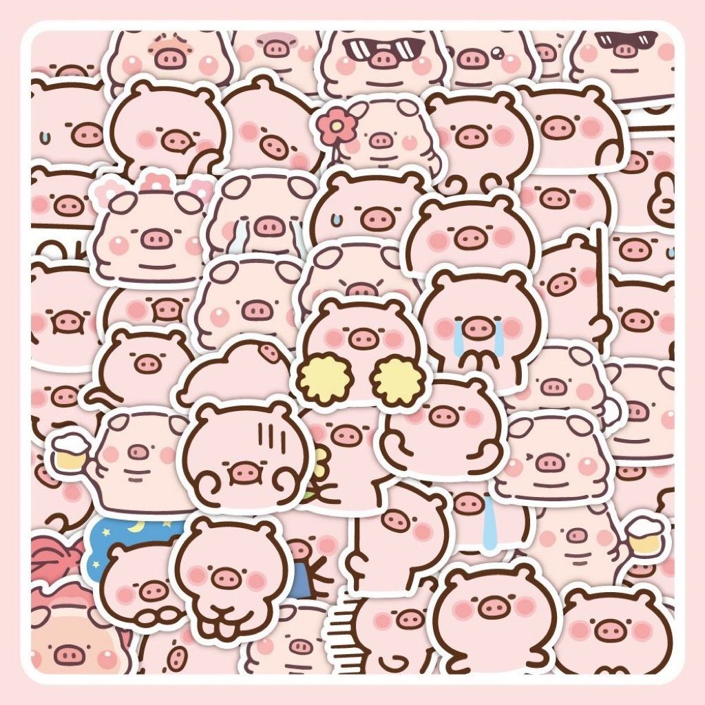 

Stiker Pink Pig Lucu – Desain Kartun Imut Gaya Instagram, Anti Air, Dekorasi HP, iPad, Botol Minum