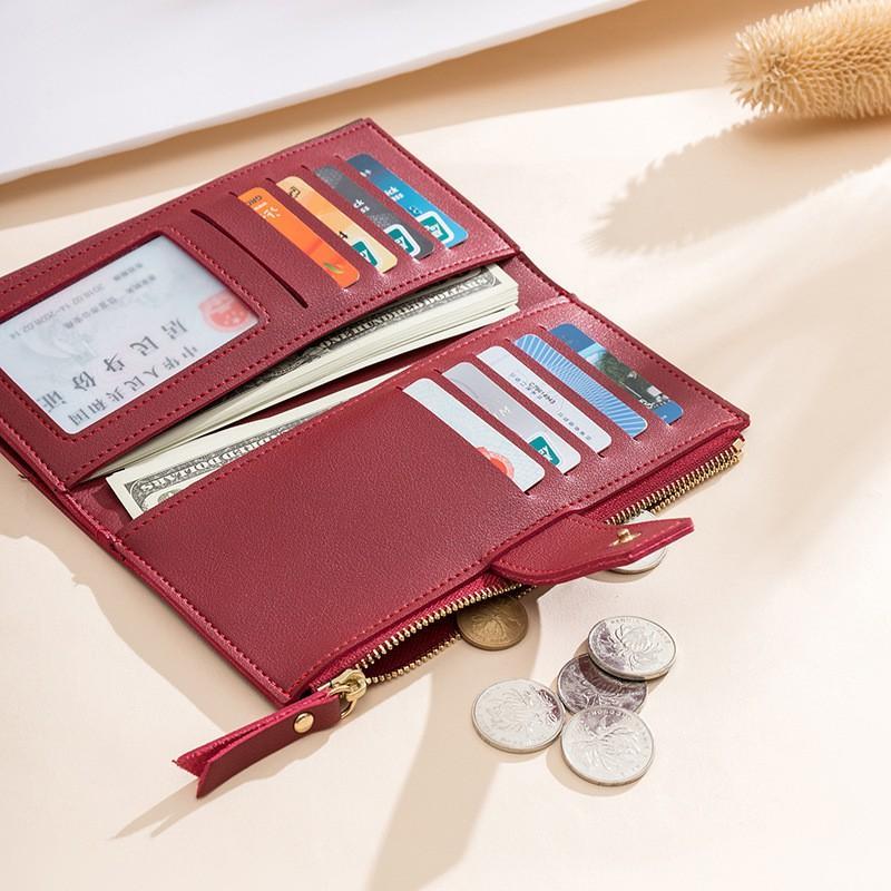Dompet Wanita Panjang Dompet wanita import Panjang Tipis Dompet Korea Layer Instan COD