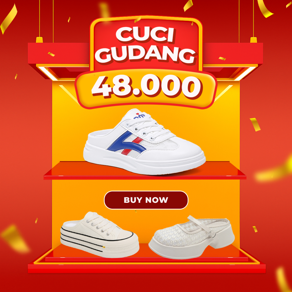 Sepatu Sendal Cewek Simple Terbaru Slip On Kekinian Cuci Gudang 060SD