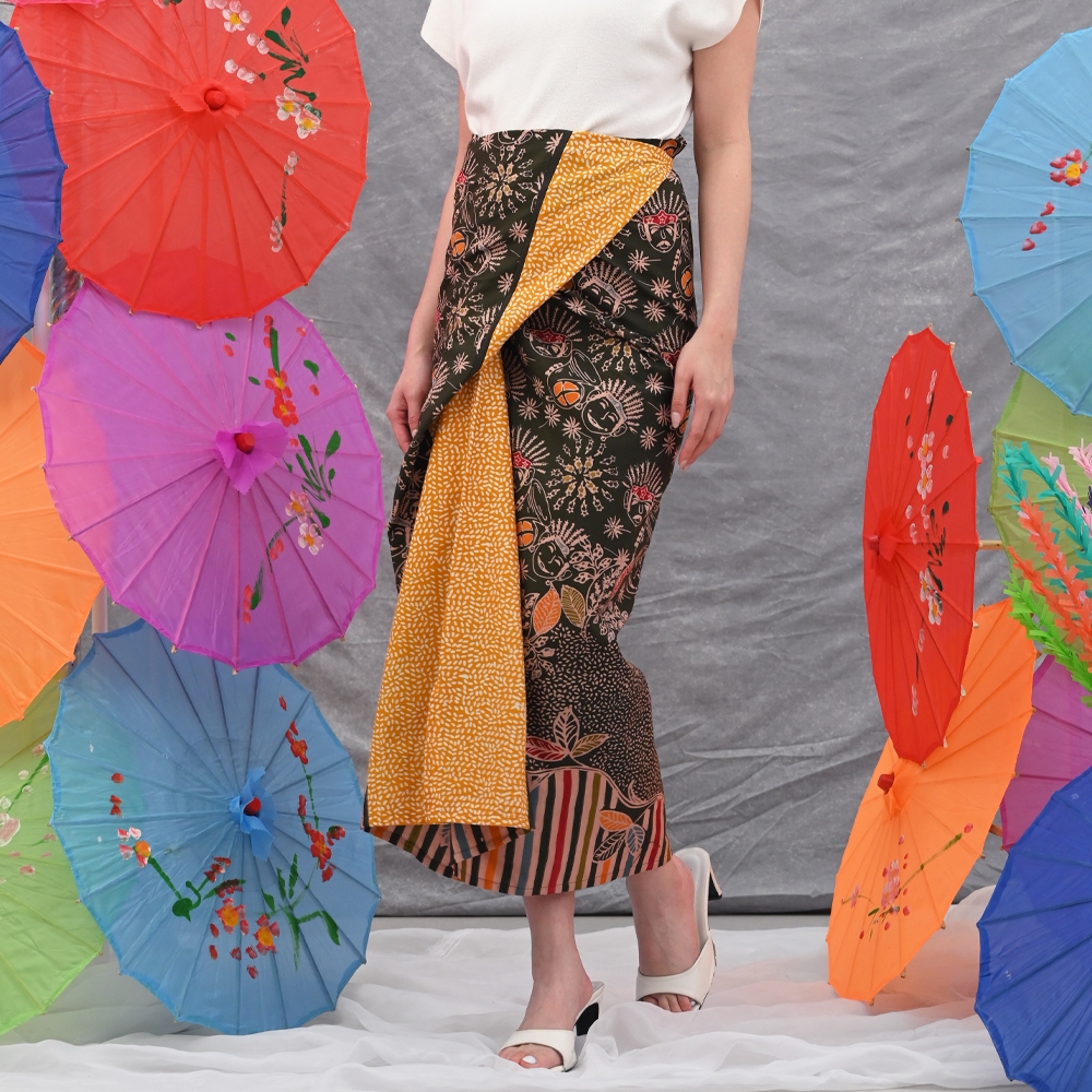 NONA RARA - Lilit Wonogiren Betawi P0499, Rok lilit batik wanita modern