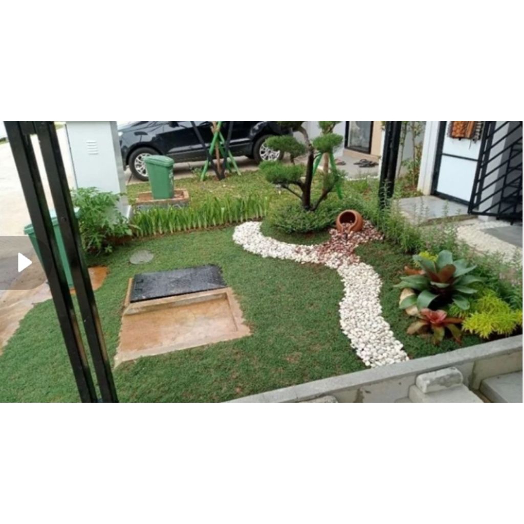 taman minimalis depan rumah