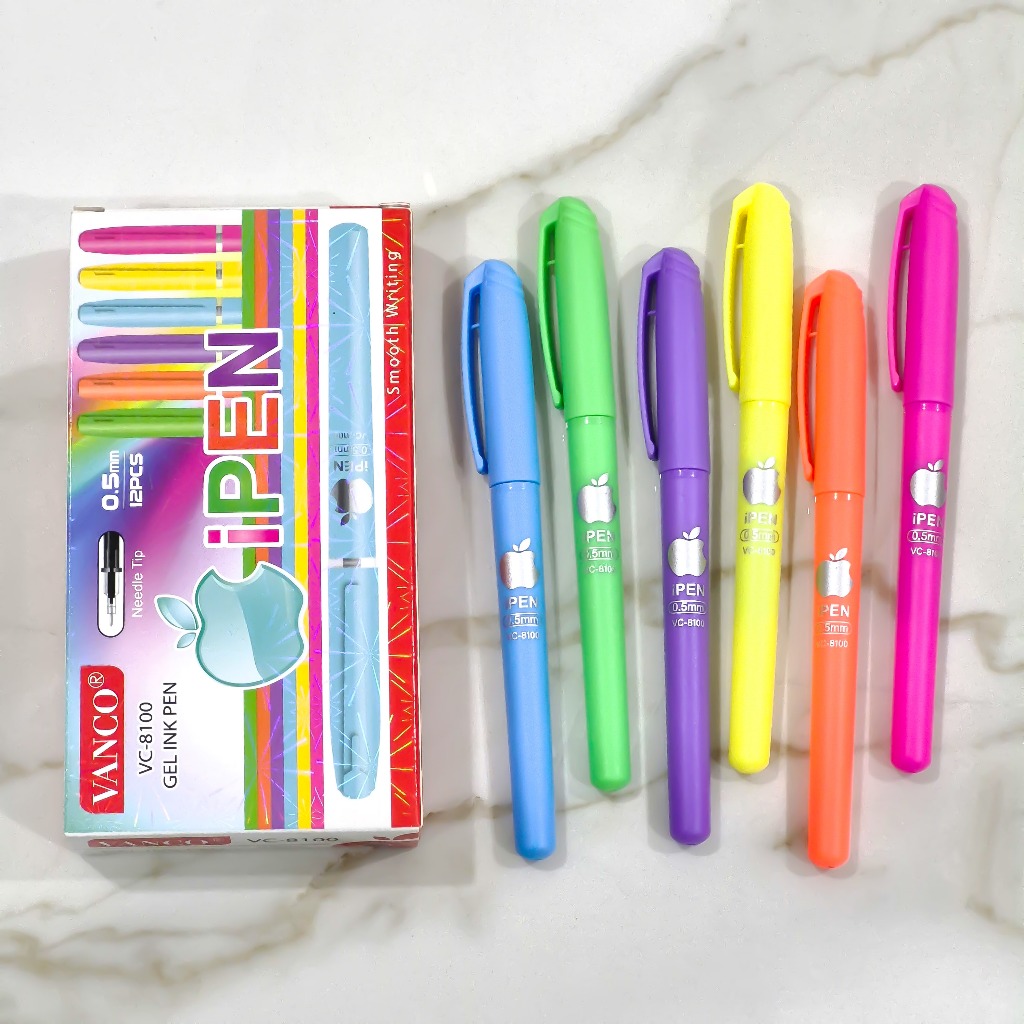 

[1 LSN / 12 PCS] GEL PEN VANCO VC-8100 iPEN APEL FLOURANCE