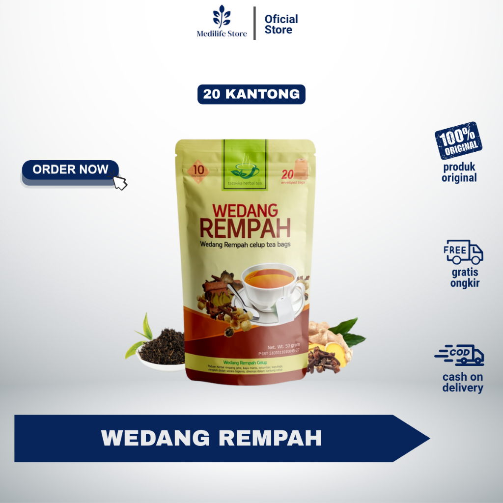 

wedang rempah asli tazakka khasiat bagus alami halal isi 20 teh celup penghangat tubuh,mengurangi stres,mengendalikan gula darah